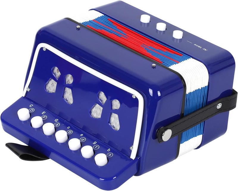 AIMEIS Kids Accordion 10 keys Button Accordian Musical Instrument Mini Accordion for Beginners (Blue) - Image 4